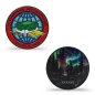 Preview: 2026 International Geocaching Day Geocoin mit Aurora Borealis Design