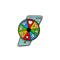 Mobile Preview: Wheel of Challenges Spinner Geocoin