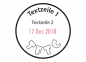 Preview: Round date stamp with picture and text - 30mm