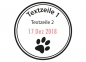 Preview: Round date stamp with picture and text - 30mm