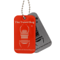 Preview: Geocaching QR Travel Bug® - Orange / Glow in the Dark