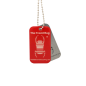 Preview: Limited Edition RED Geocaching QR Travel Bug® - Glow in the Dark