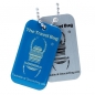 Preview: BLUE Geocaching QR Travel Bug® - Glow in the Dark