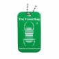 Preview: GREEN Geocaching QR Travel Bug® - Glow in the Dark