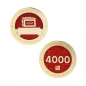 Preview: Milestone Geocoin und Tag Set - 4000 Finds