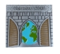Preview: Tor zur Welt Geocoin - Antik Silber