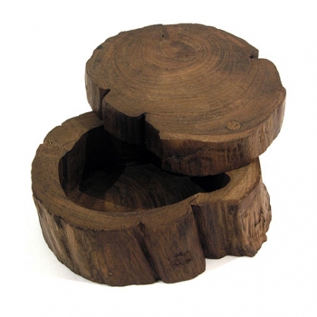 Baumschatulle aus Holz mit Schiebedeckel