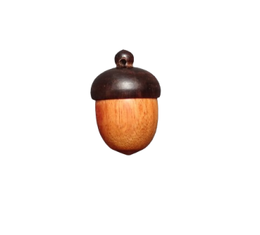 Small wooden acorn
