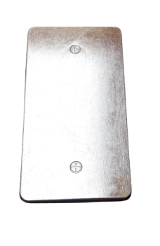 Abdeckplatte Cacheversteck - silber