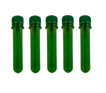 5 x Petling mit Verschluss - grün