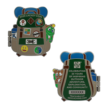 2025 Lackey Geocoin & Tag Set - Matt Nickel