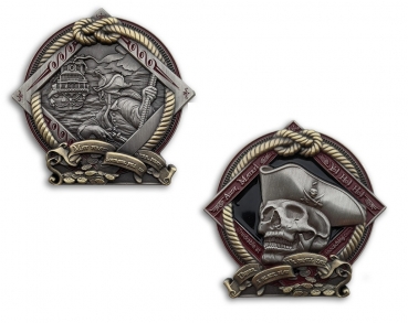 2021 Pirate Geocoin - Courage - two-tone