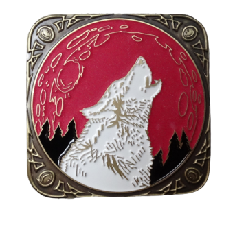 Mystic Wolf Geocoin - Magic Wolf (glow)