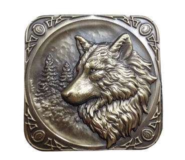 Mystic Wolf Geocoin - Magic Wolf (glow)