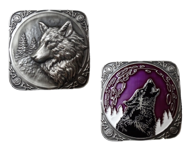 Mystic Wolf Geocoin - Celtic Wolf