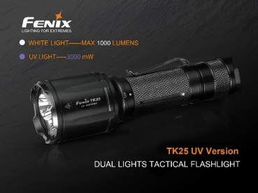 Fenix TK25UV Weiß + UV LED Taschenlampe