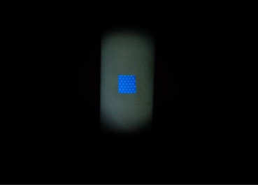 Reflektorfolie 20 x 5 cm - blau