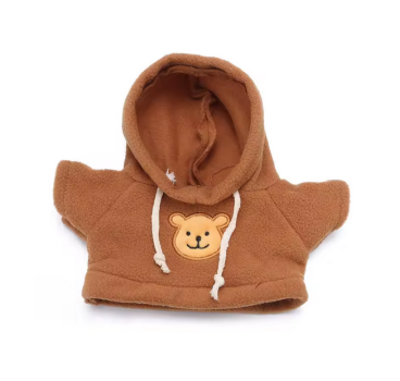 Fleece hoodie for 30 cm signal - brown
