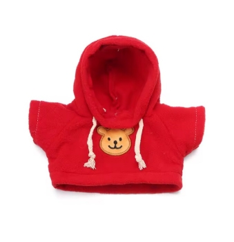 Fleece hoodie for 30 cm signal - red