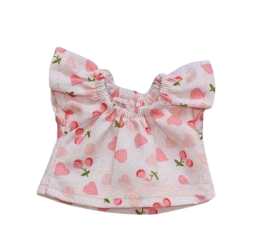 Kleid für XS Micro Signal - rosa Herzen