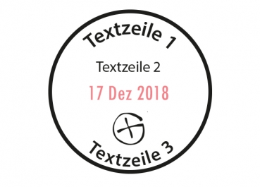 Round Colop date stamp - 30mm