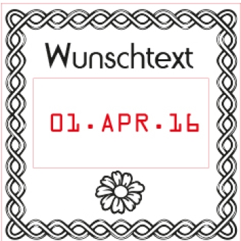 Preview: Geocaching Stempel mit einstellbaren Datum