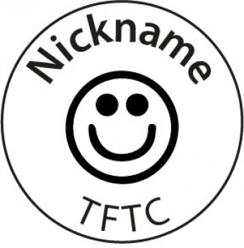 Colop Geocaching stamp, round - 17mm, with key ring