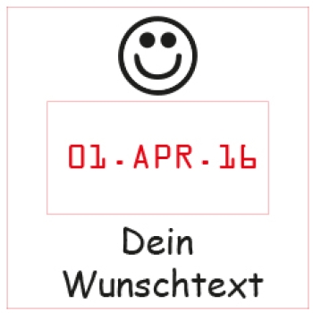 Preview: Geocaching Stempel mit einstellbaren Datum