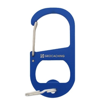 Geocaching Logo Karabiner Flaschenöffner