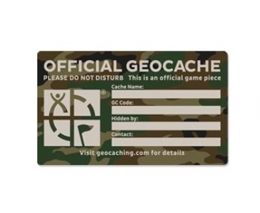 Medium Cache Label - Green Camo