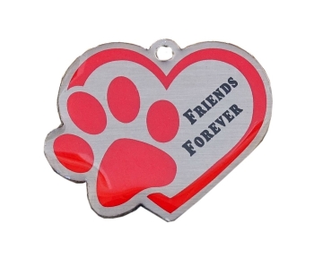 Friends Forever Travel Tag - red