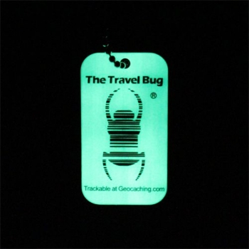 Geocaching QR Travel Bug® - Glow in the Dark