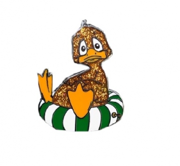 The little Duck GeoPoin - brown glitter