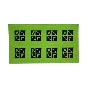 Grüne Geocaching Mini Logo Aufkleber - 8er Pack