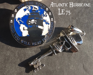 Pirates make Legends Geocoin - Atlantic Hurricane LE 75