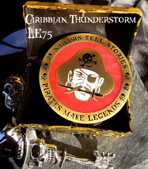 Pirates make Legends Geocoin - Caribbian Thunderstorm LE 75