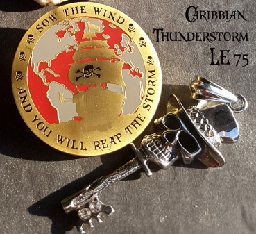 Pirates make Legends Geocoin - Caribbian Thunderstorm LE 75