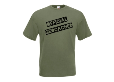 Geocaching T-Shirt OFFICIAL GEOCACHER