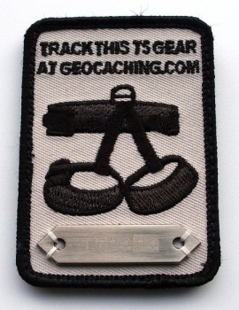 Trackbarer T5 Kletter Aufnäher - grau