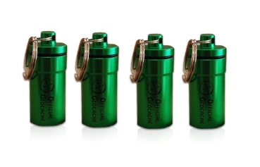 Micro Tube-Geocache - green (set of 4)