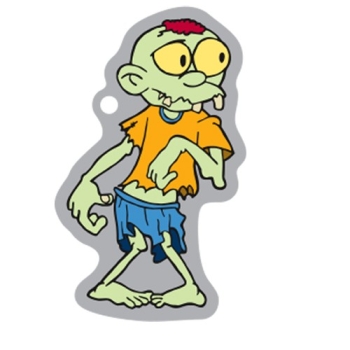 Ziggy the Zombie Travel Tag