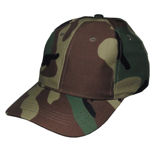 Kids BB Cap, with visor, size-adjustable - woodland