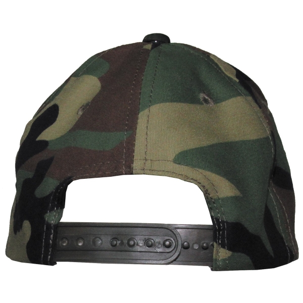Kids BB Cap, with visor, size-adjustable - woodland