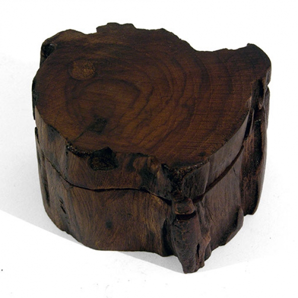 Wooden Log Box With Sliding Lid