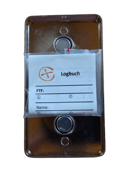 Abdeckplatte Cacheversteck - silber