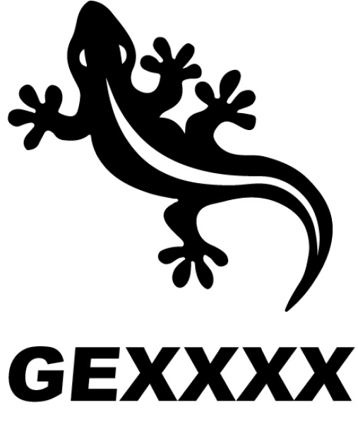 Track my gecko sticker in 5 colors