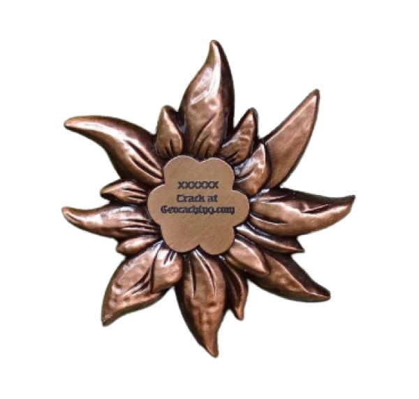 Edelweiss Geocoin - Antique Copper