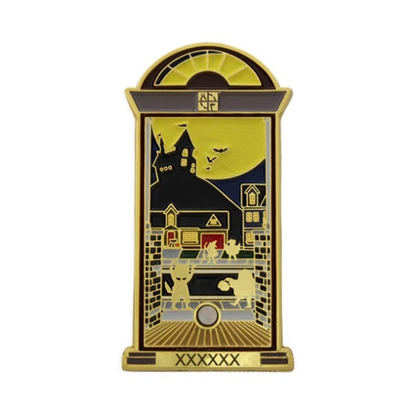 Trick-or-Treat-Geocoin-Set (2 Trackables) – Grüne Tür