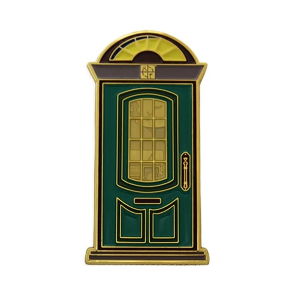 Trick-or-Treat-Geocoin-Set (2 Trackables) – Grüne Tür