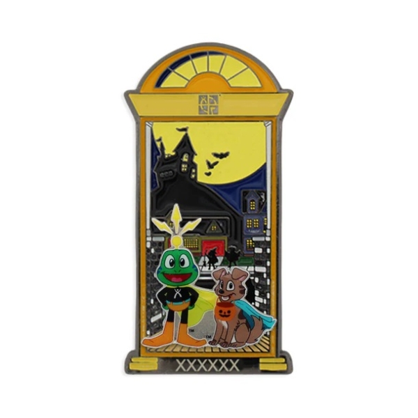 Trick-or-Treat-Geocoin-Set (2 Trackables) – Rote Tür